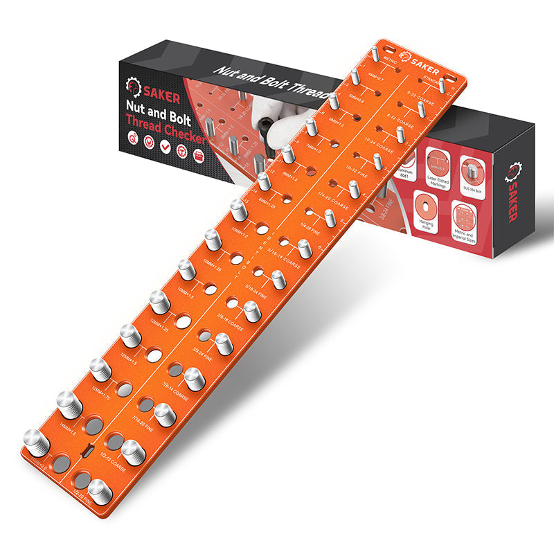 Universal Thread Identifier Tool - ® Nut and Bolt Thread Checker