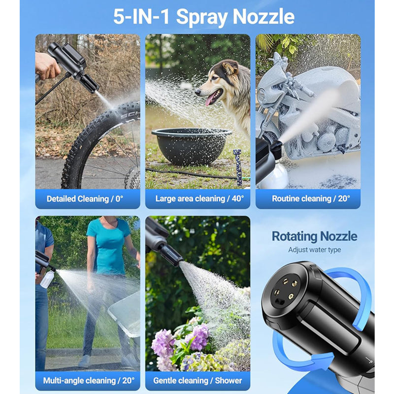 Portable Cordless Pressure Washer Kit