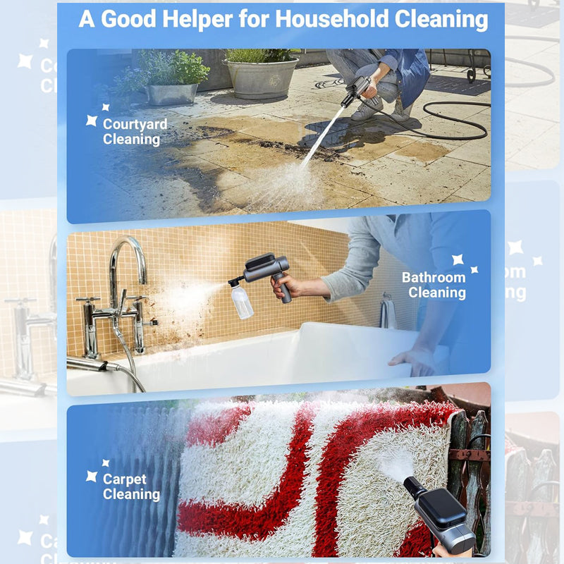 Portable Cordless Pressure Washer Kit