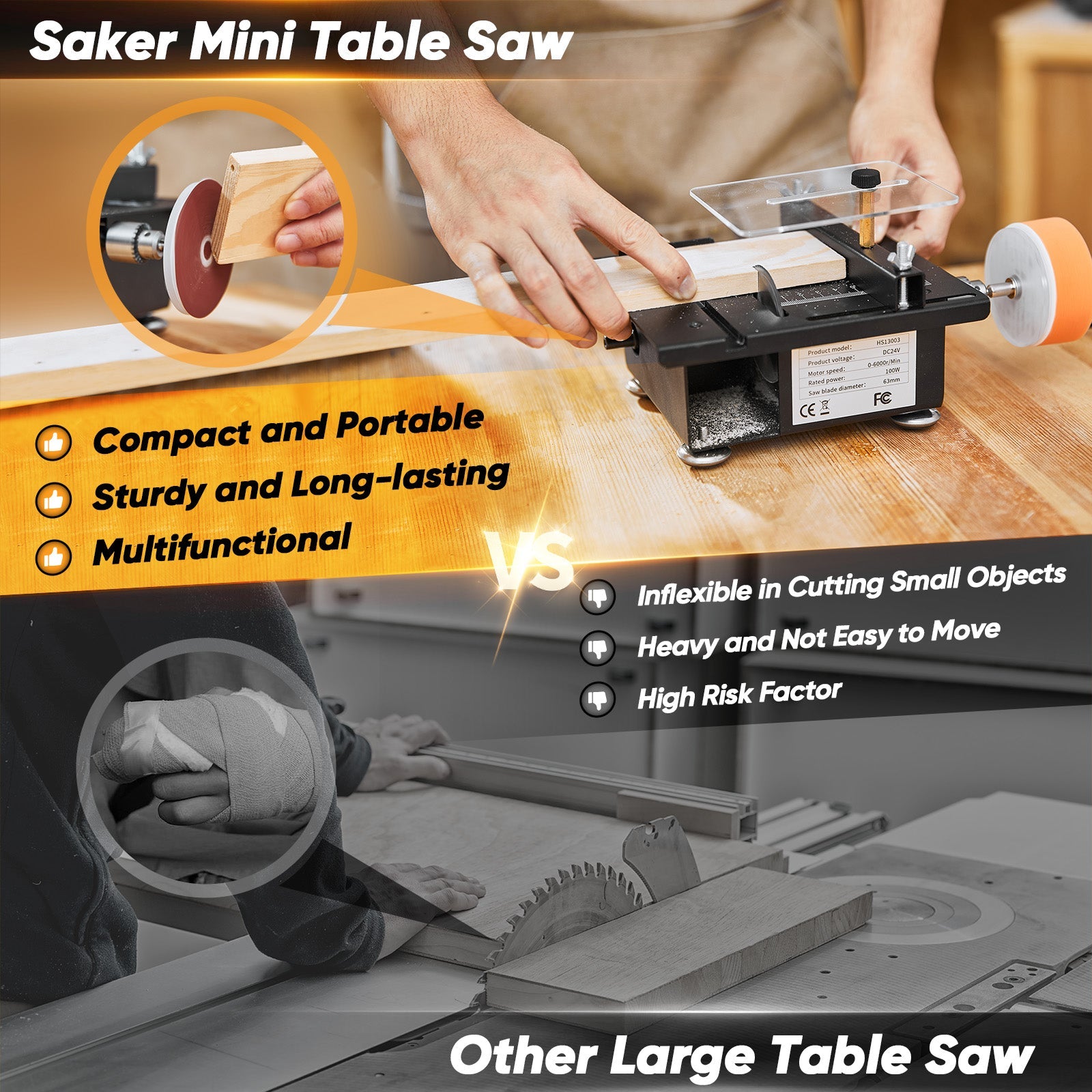 Mini Multifunctional Table Saw