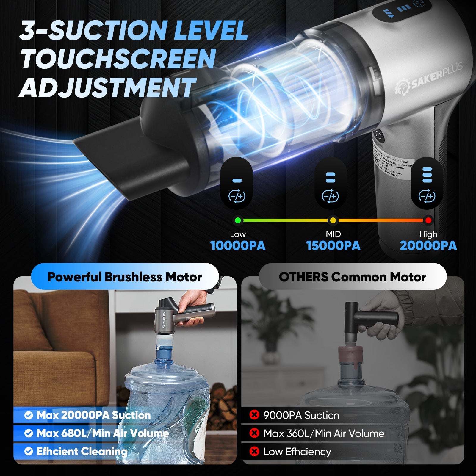 Hand Held Car Vacuum Cordless