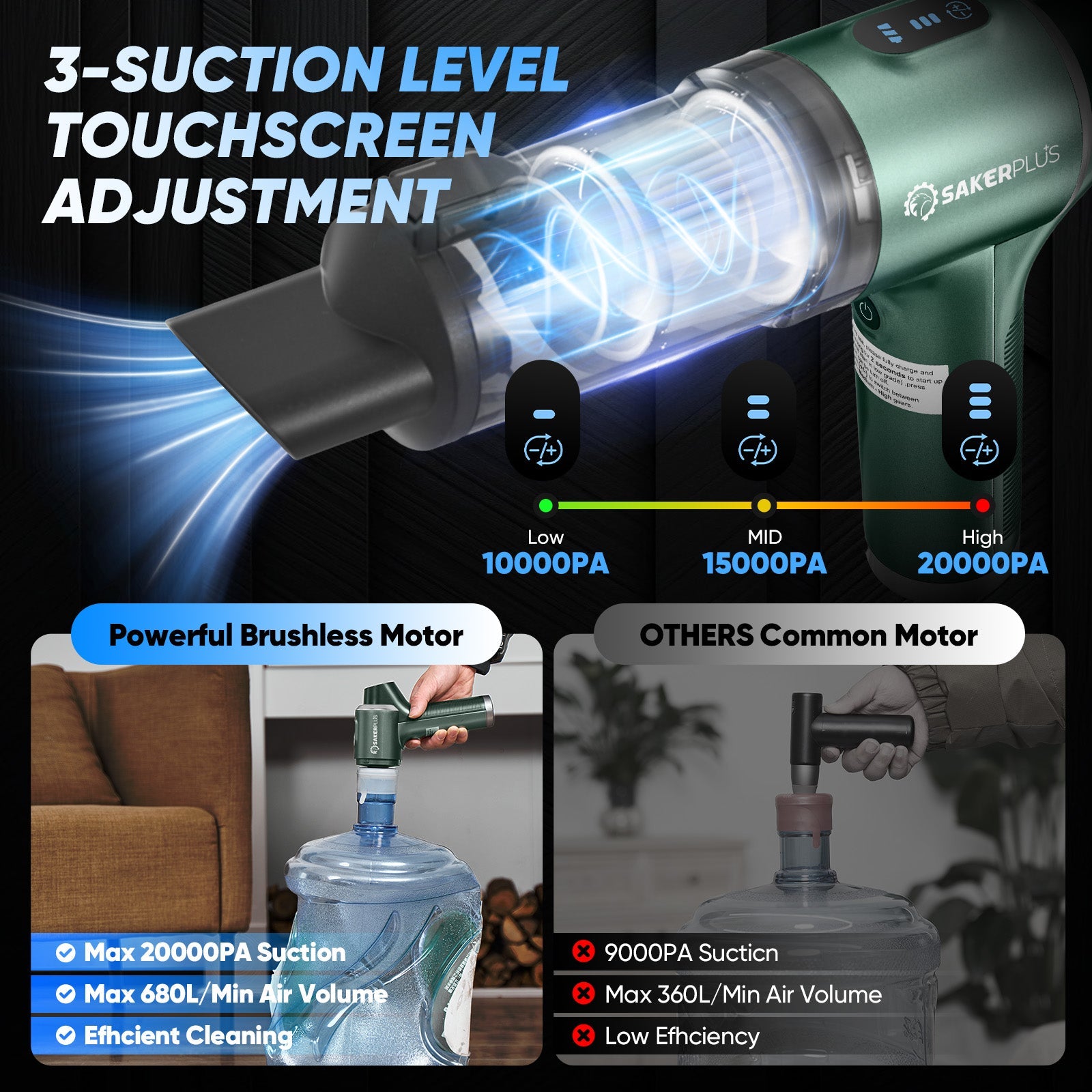 Hand Held Car Vacuum Cordless