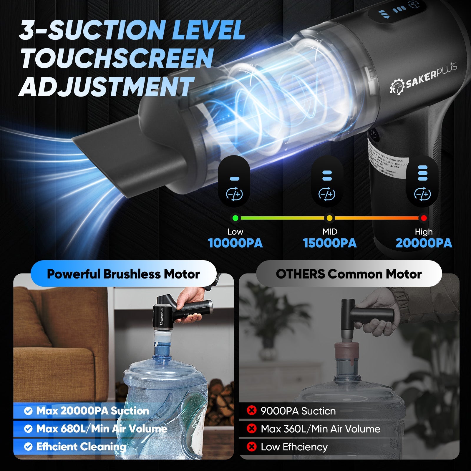 Hand Held Car Vacuum Cordless