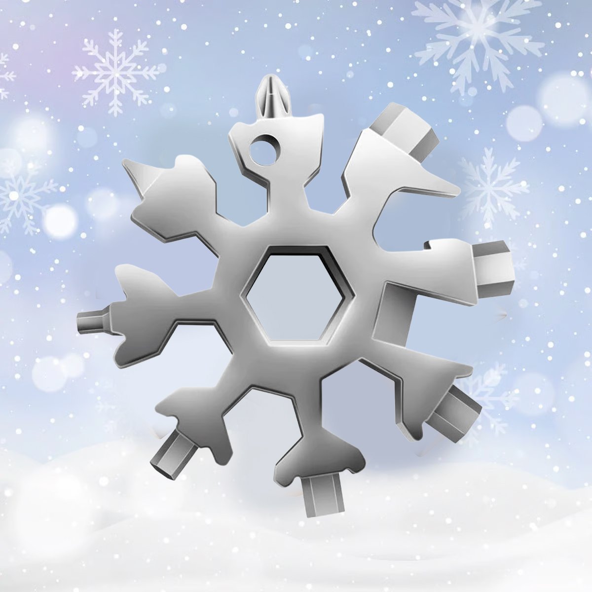 18-in-1 Stainless Steel Snowflakes Multi-tool