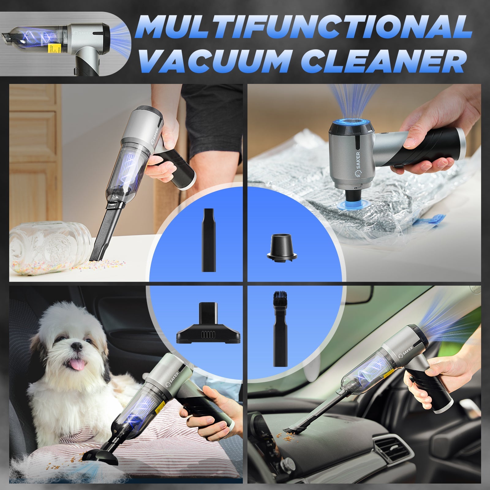 Portable Cordless Car Vacuum