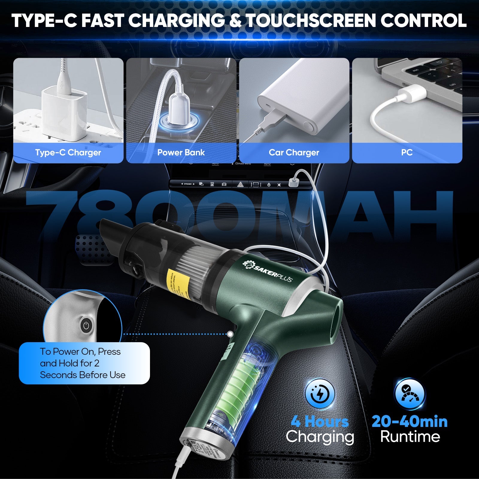 Hand Held Car Vacuum Cordless