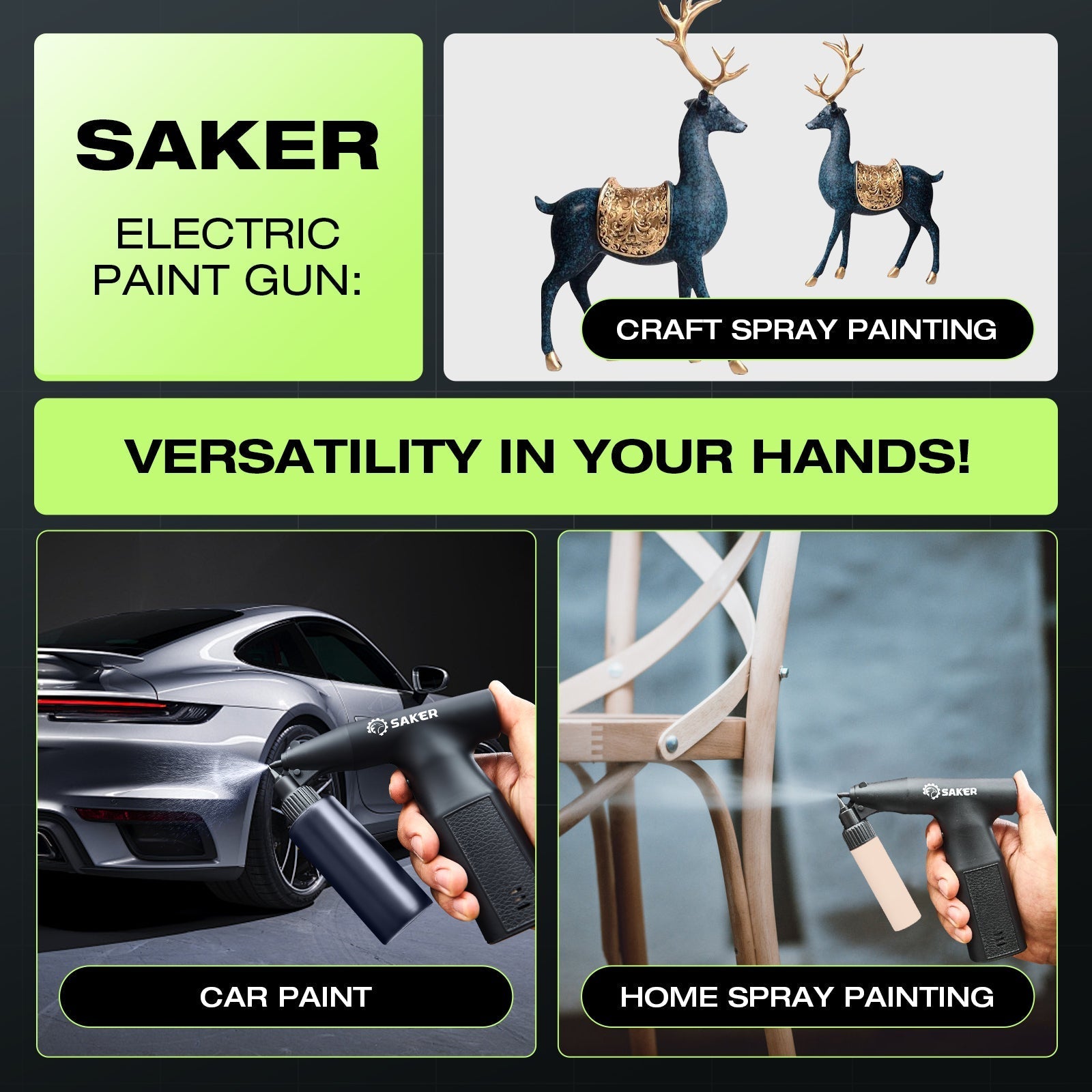 Versatile Automotive and DIY Painting Tool - ® Electric Spray Paint Gun
