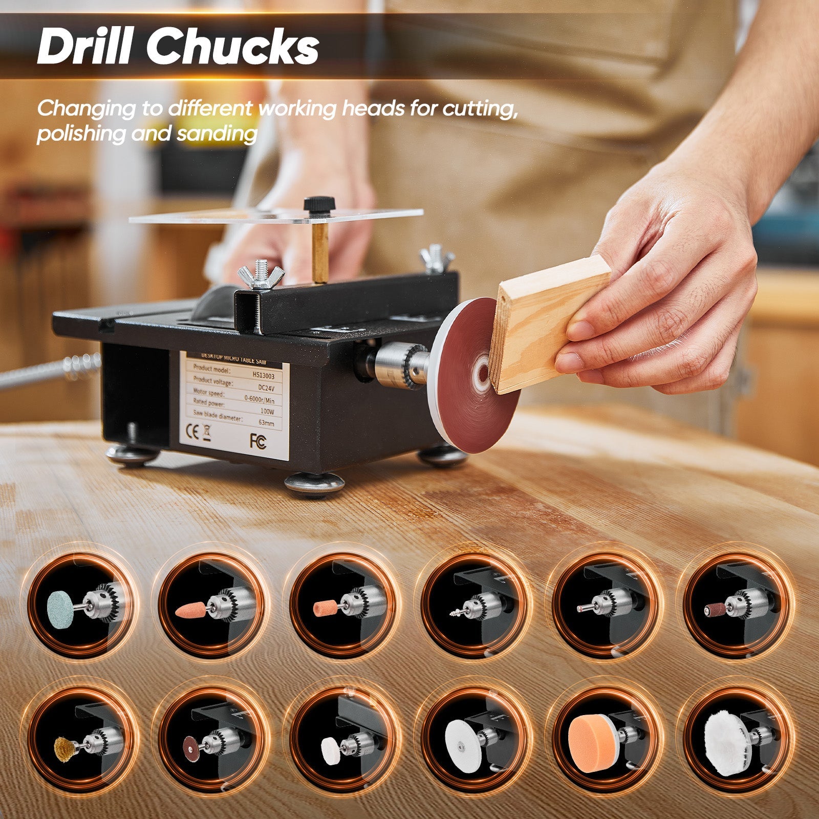 Mini Multifunctional Table Saw - Replacement Consumables Kit