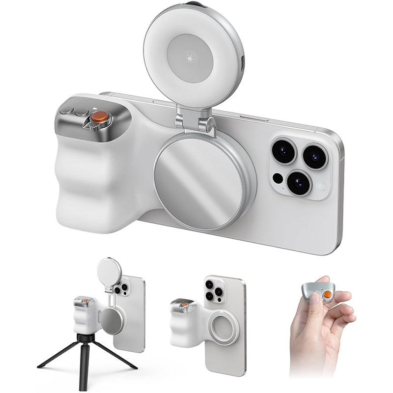 Fun Shot Magnetic Grip & Magnetic Selfie Light
