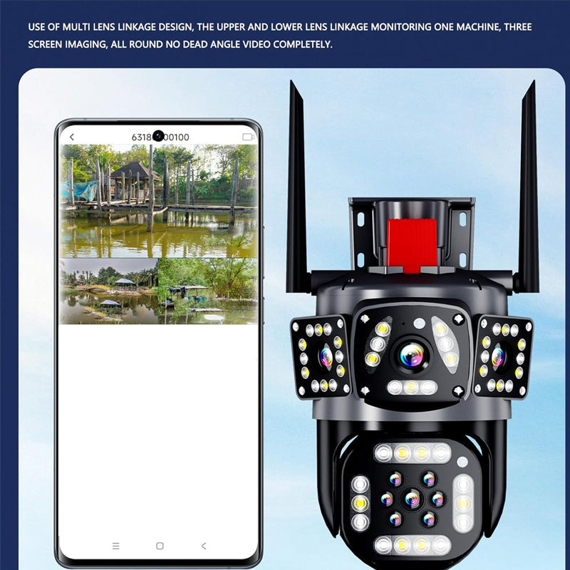 Triple View Security Camera