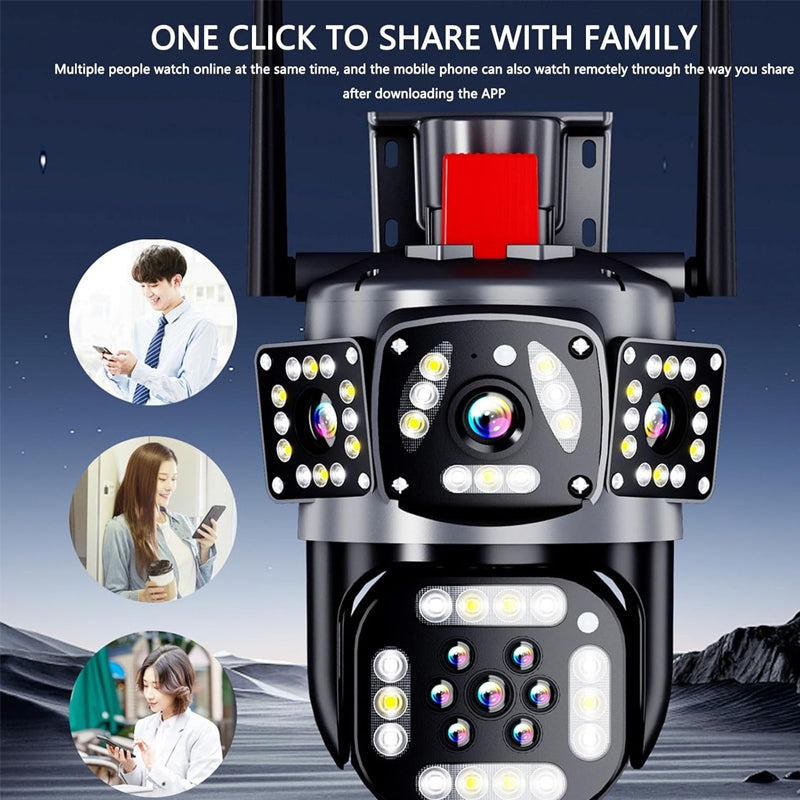 Triple View Security Camera