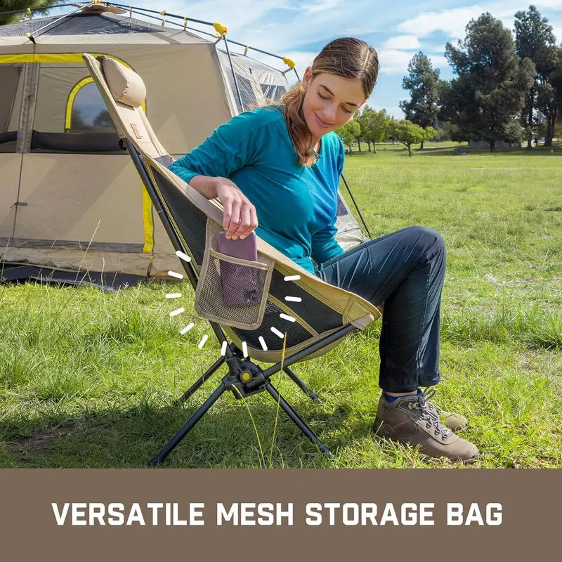 Comfortable High Back Portable Camping Chair
