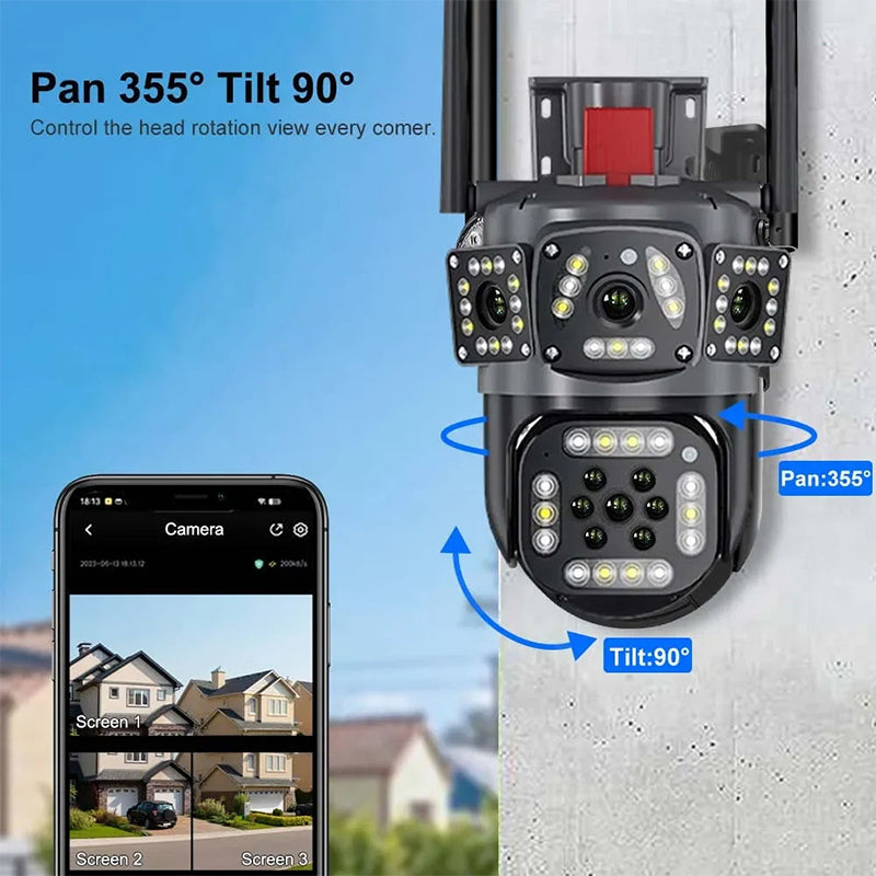 Triple View Security Camera