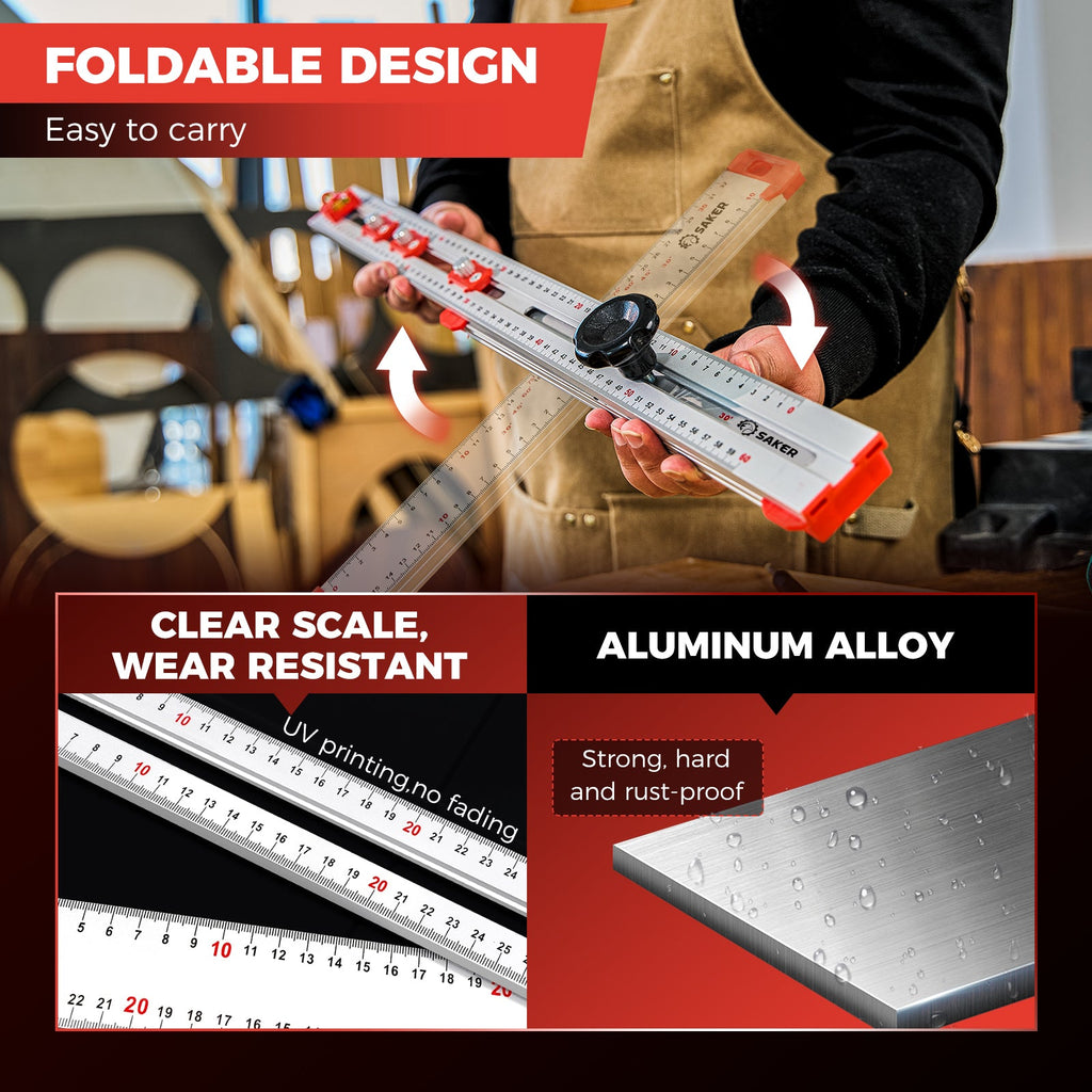 ® Accurate Hole Position Marker - ® 4 in 1 Drilling Positioning Ruler