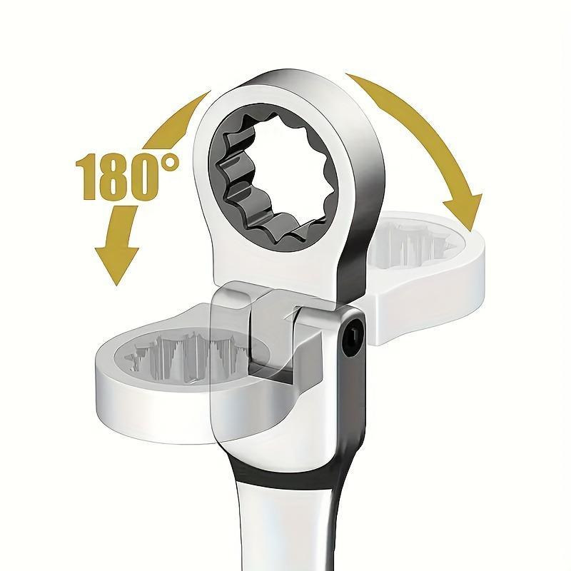 Flexible Head Ratchet Wrench Set