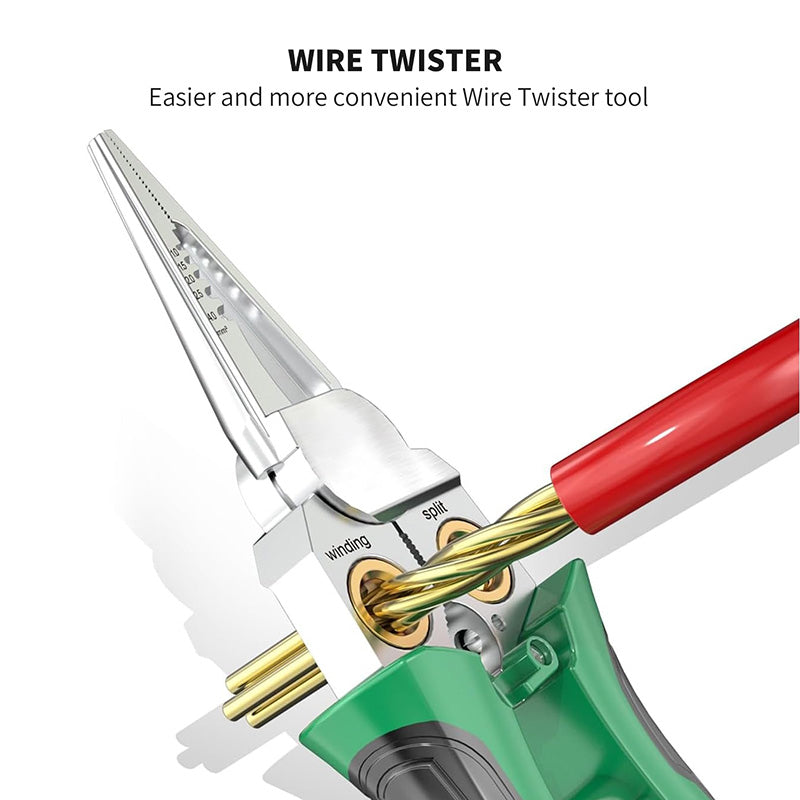 8-in-1 Voltage Testing Wire Stripper Pliers