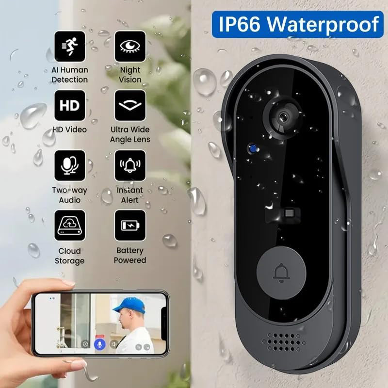 Wireless Video Doorbell Camera with Chime