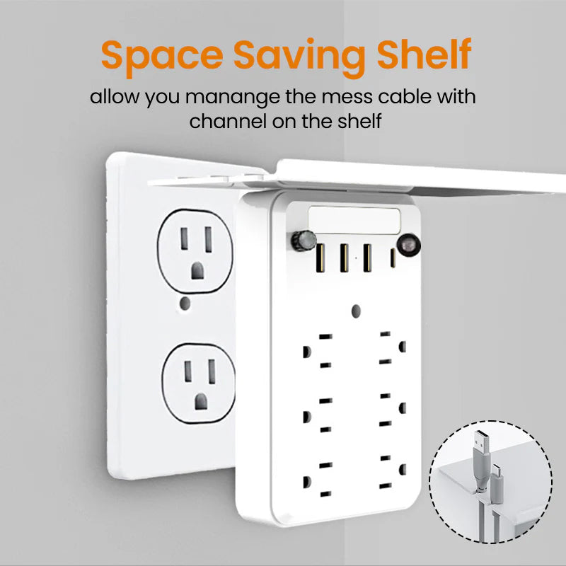 Multi-plug outlet with night light