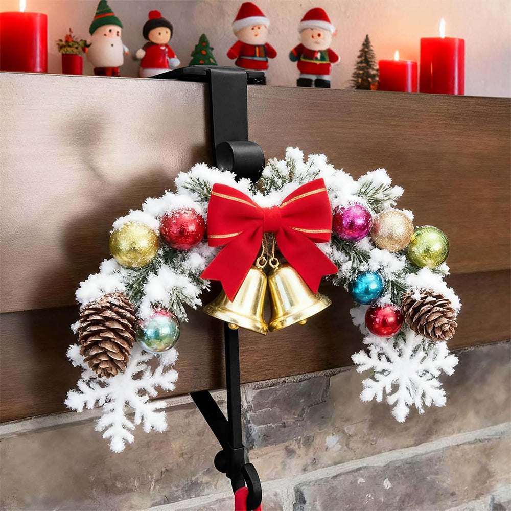 Adjustable Fireplace Garland and Stocking Hanger