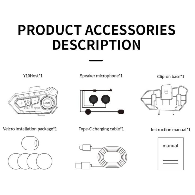 Motorcycle Bluetooth Helmet Headset