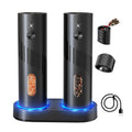 Electric Salt and Pepper Grinder Set with Charging Base