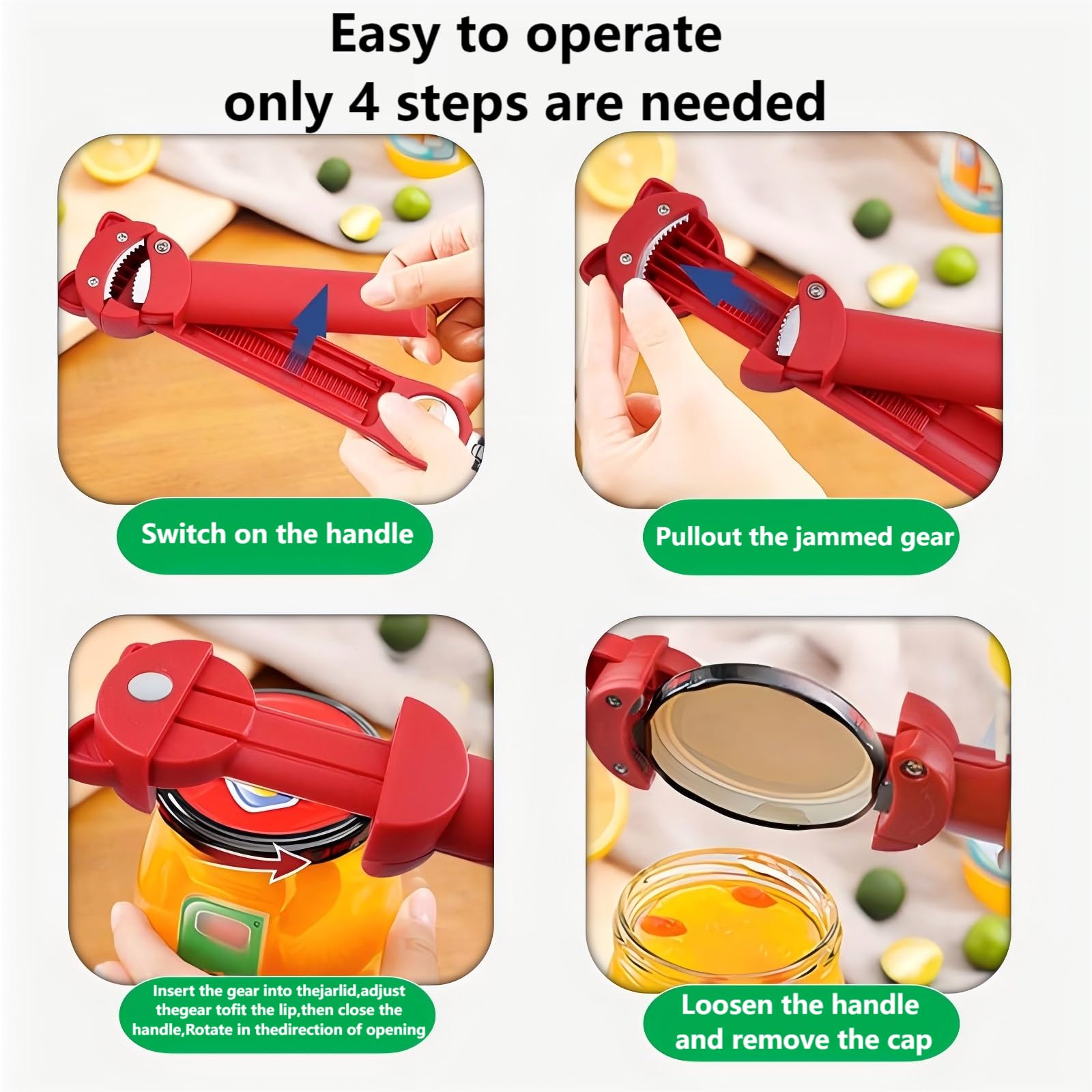 Retractable Magnetic Jar Opener