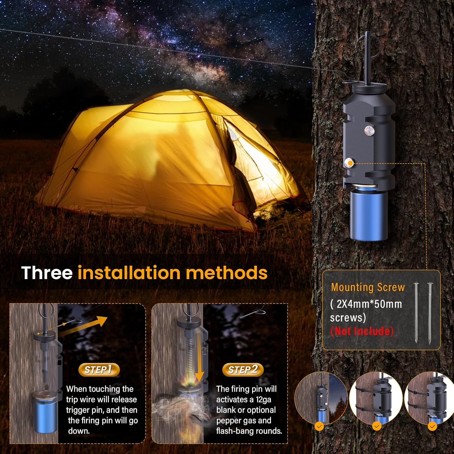 Trip Wire Alarm Device