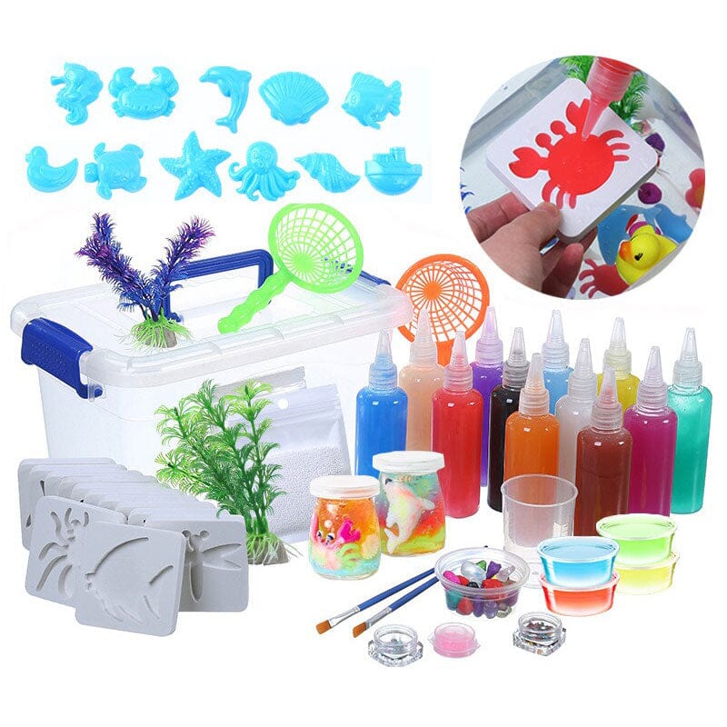Magic Water ELF. Children Handmade Aqua Gel Sensory Toy Set