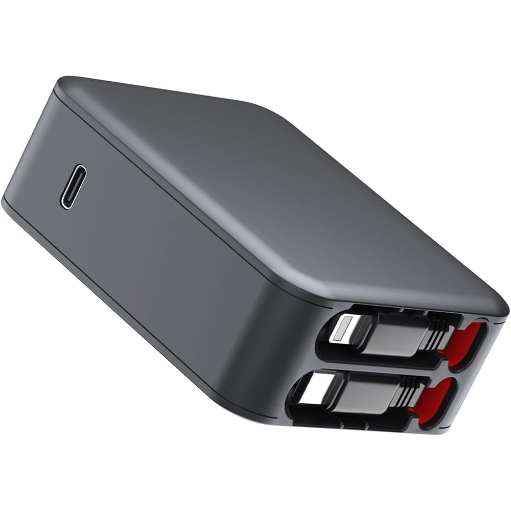 Compact Dual Retractable USB Charger