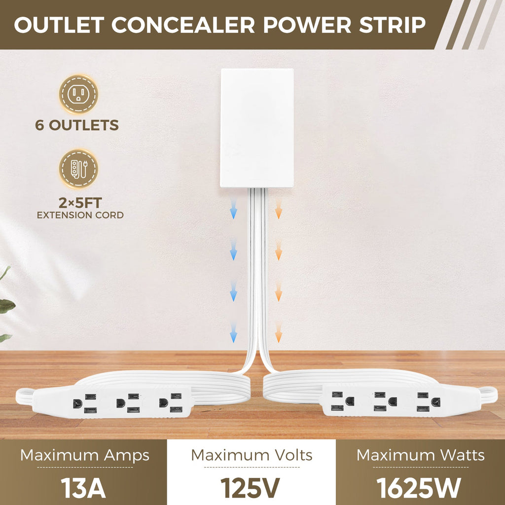 Outlet Concealer Power Strip