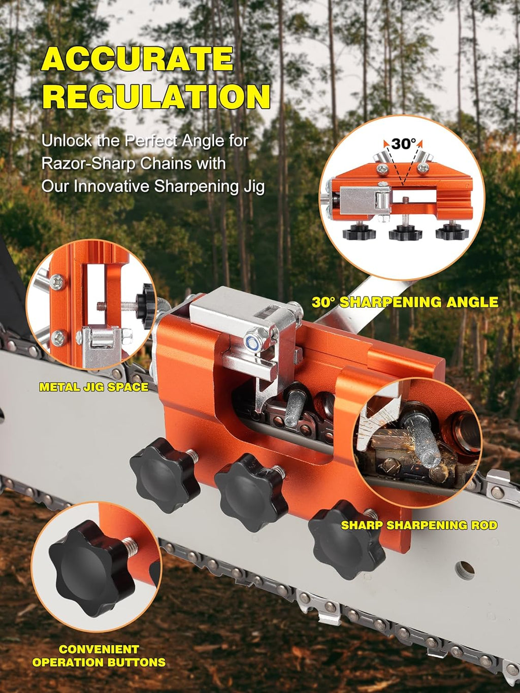 Multipurpose Portable Chain Saw Blade Sharpener