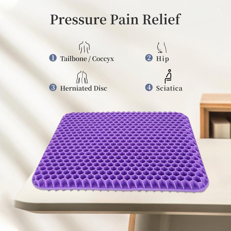 Extra Large Purple Gel Seat Cushion