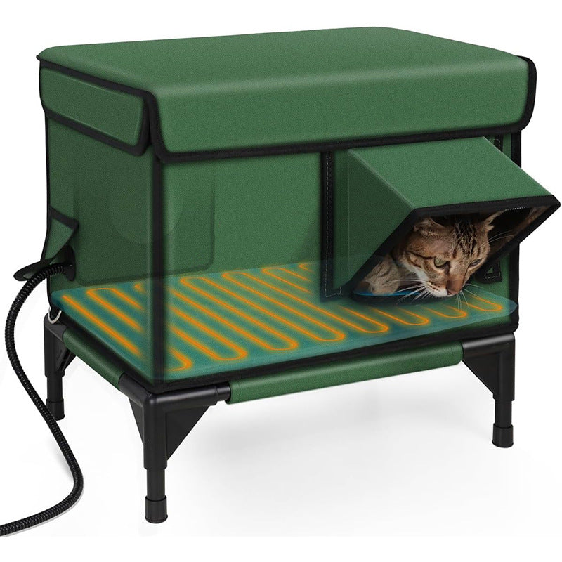 Premium Heated Cat House