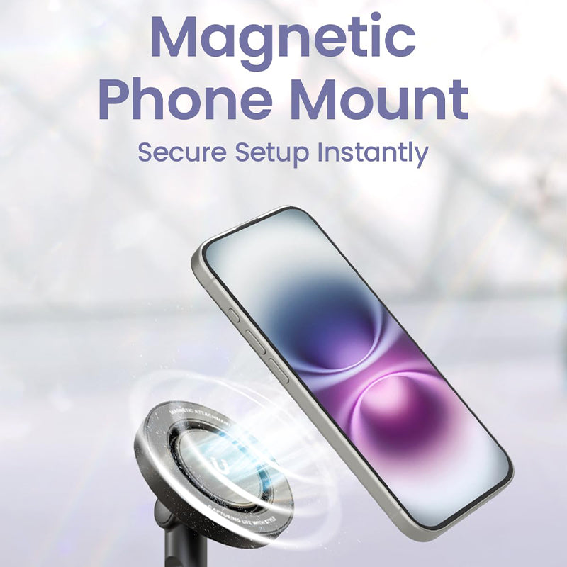 Automatic Magnetic Phone Tripod Stick Stand