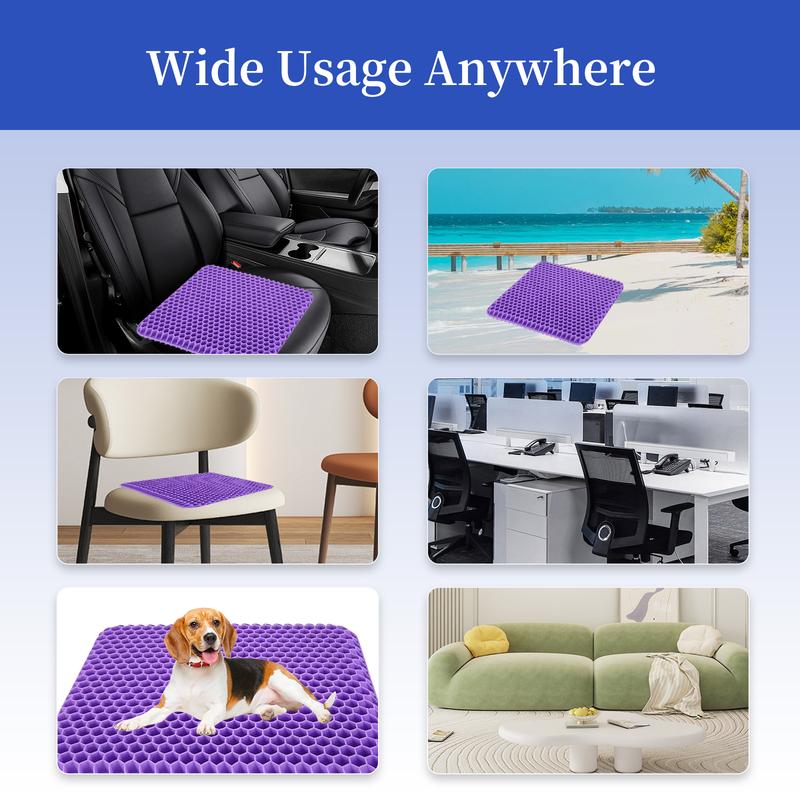 Extra Large Purple Gel Seat Cushion