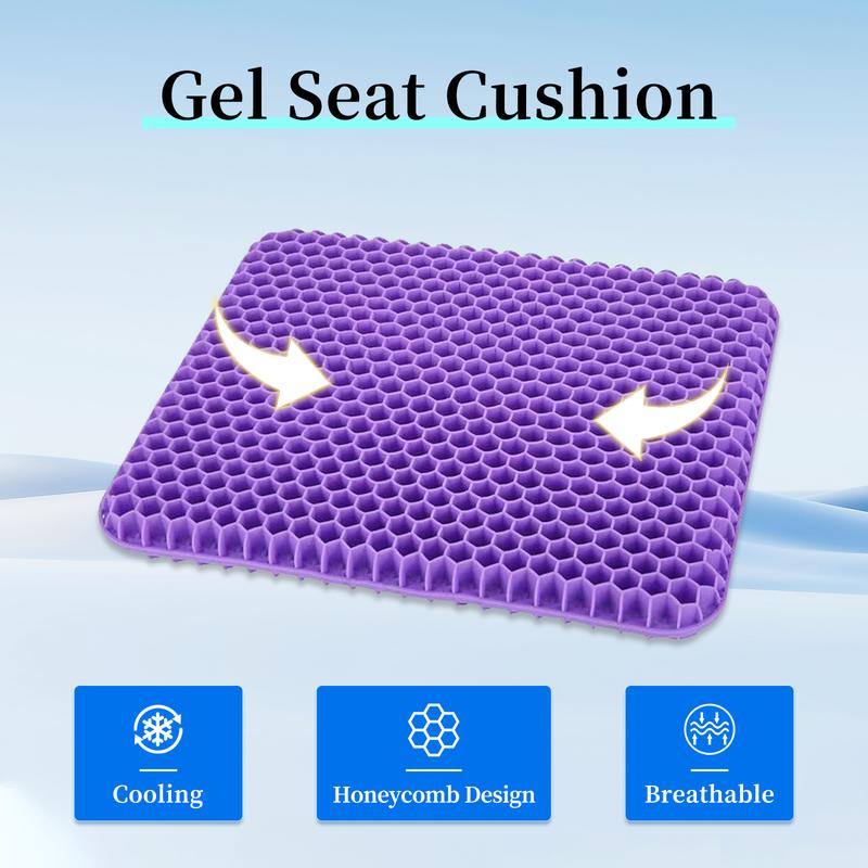 Extra Large Purple Gel Seat Cushion