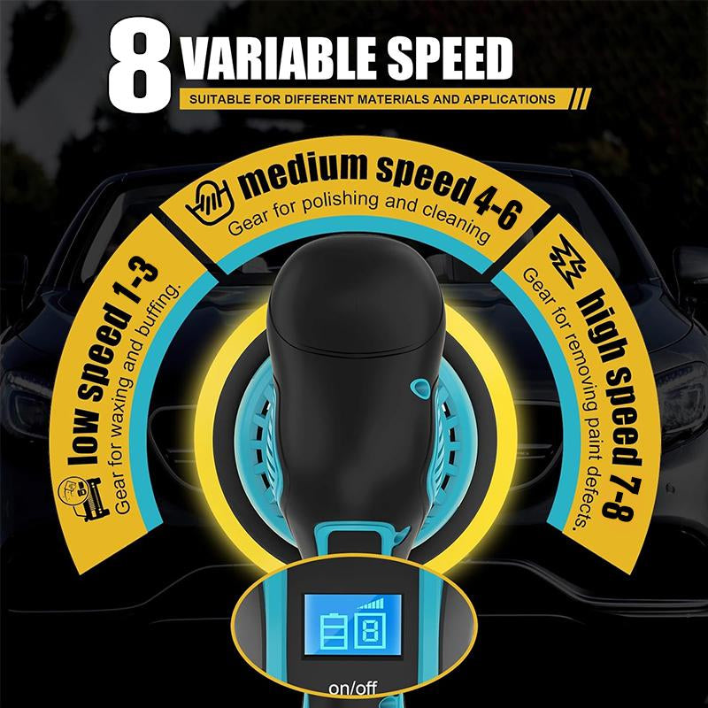 8-Speed Cordless Car Polishing Machine