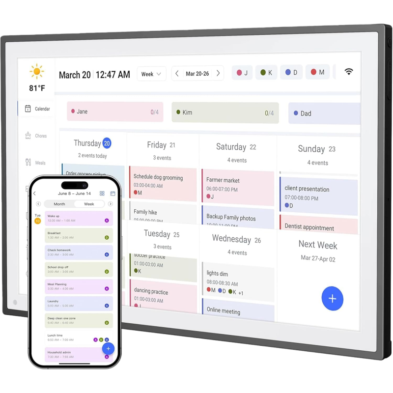 Smart WiFi Digital Family Calendar