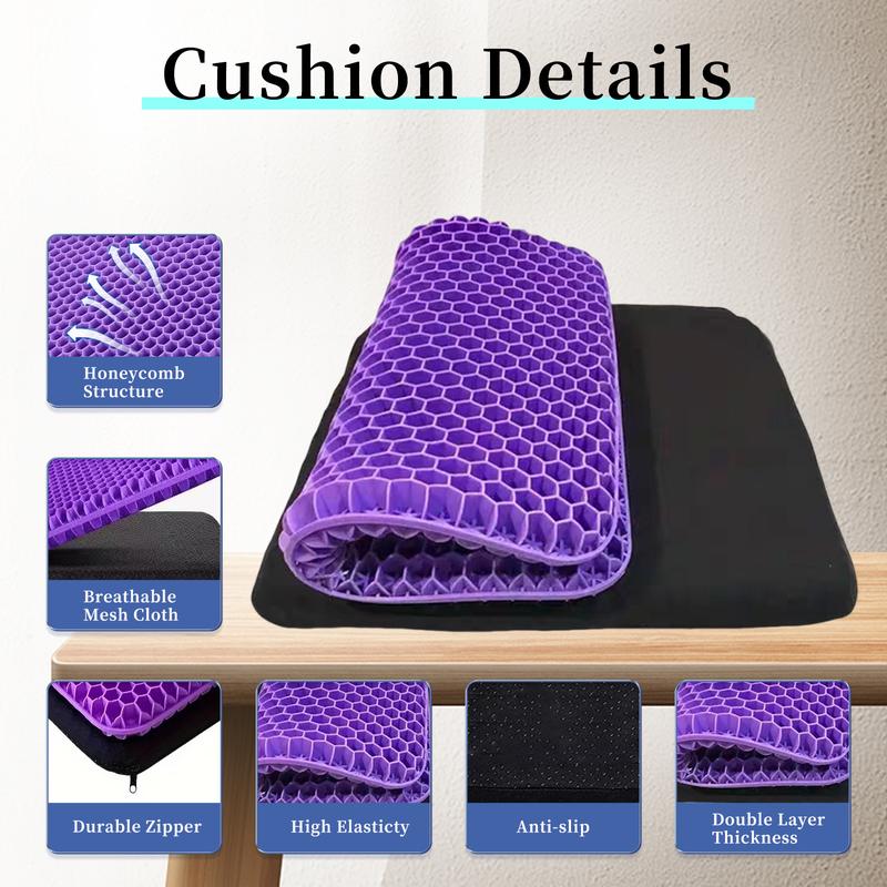 Extra Large Purple Gel Seat Cushion