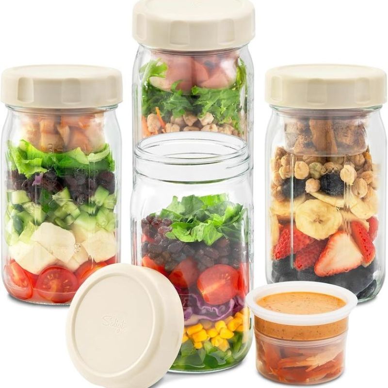 Salad Dressing Container Glass Jars