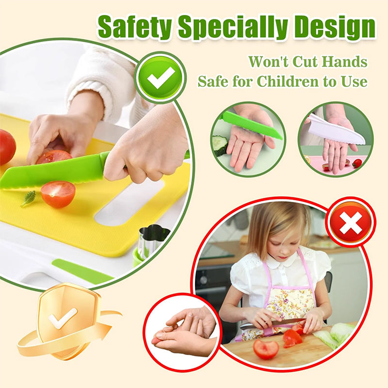 Kids Safe Montessori Kitchen Tool Set