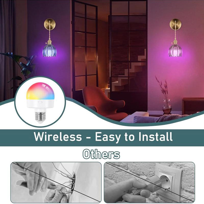 Battery-Powered RGB Wall Sconce Set
