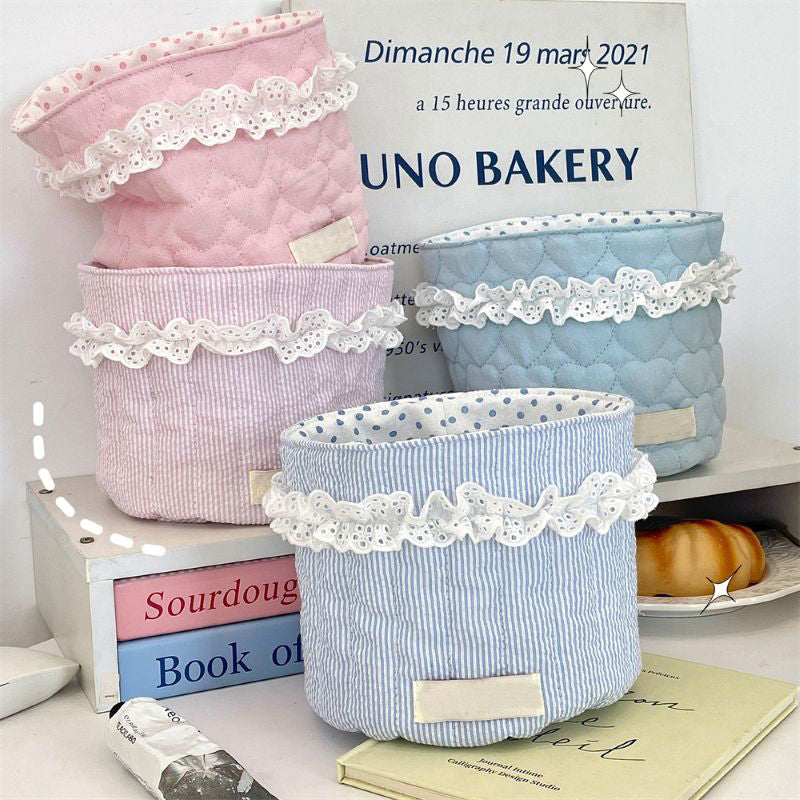 Fabric Desktop Storage Basket Organizer