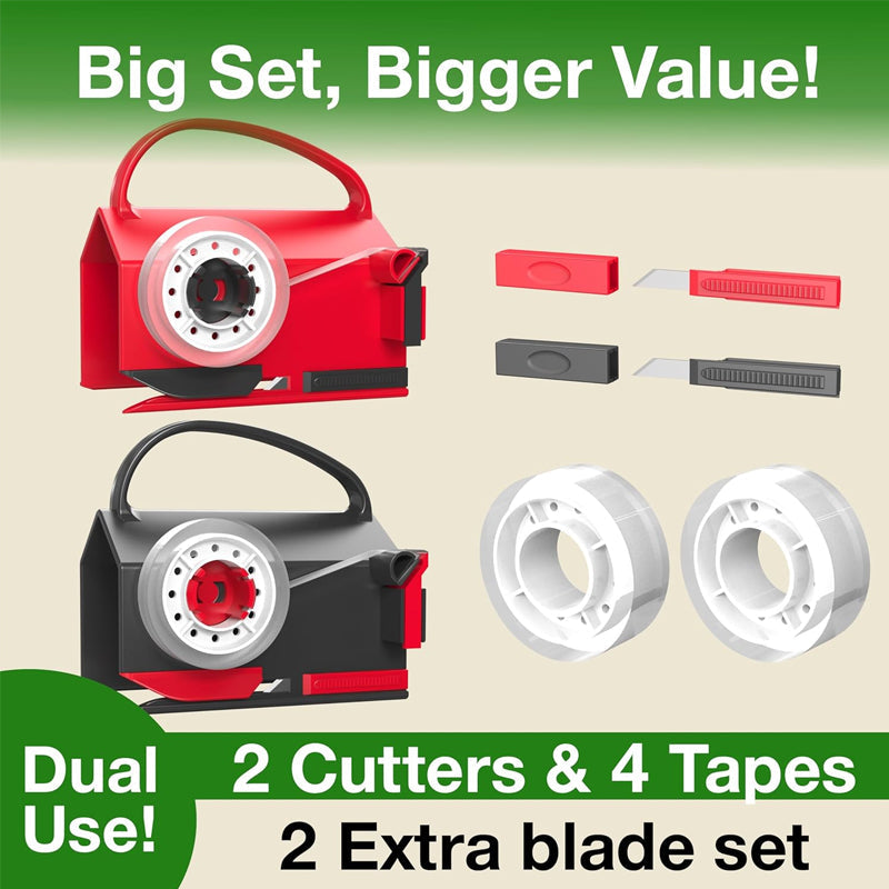Wrapping Paper Cutter And Dispenser Set