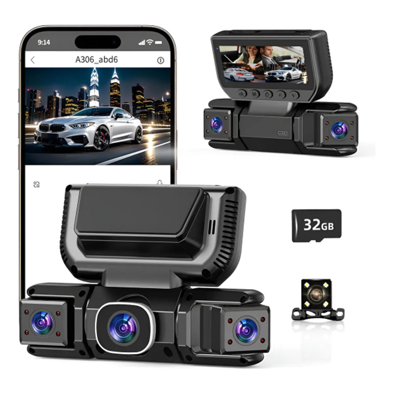 4 Channel Dash Cam Front Rear