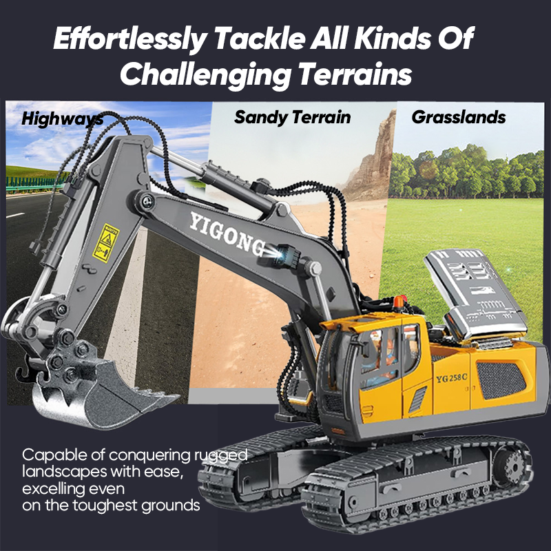 Remote Control Excavator Construction Toys