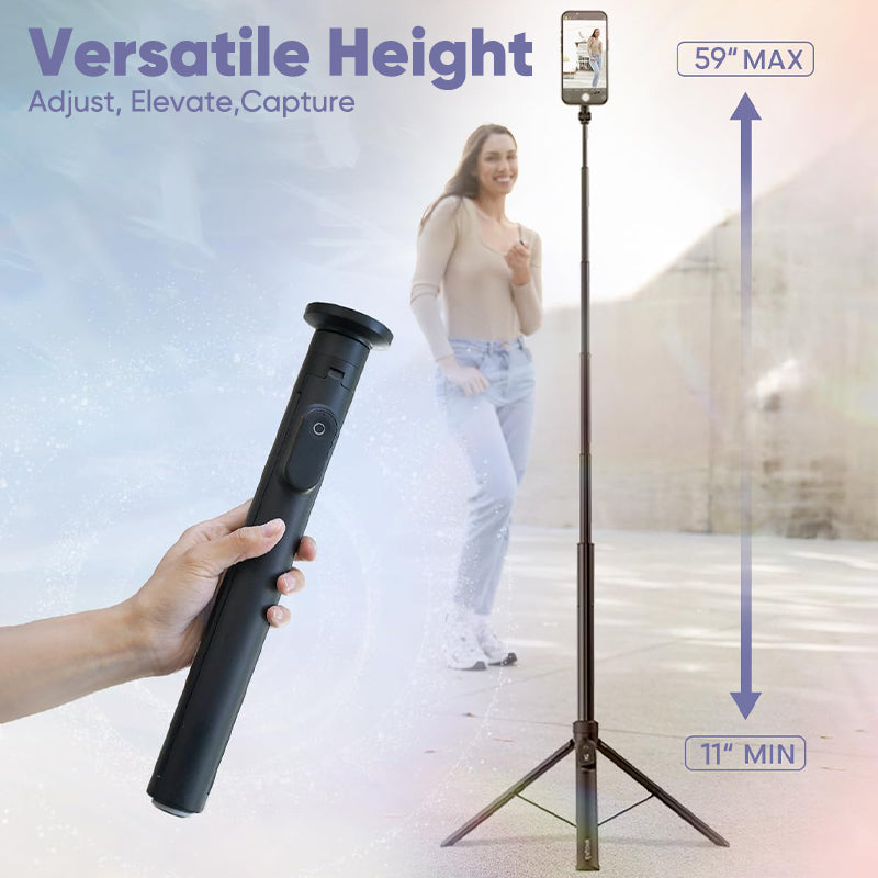 Automatic Magnetic Phone Tripod Stick Stand