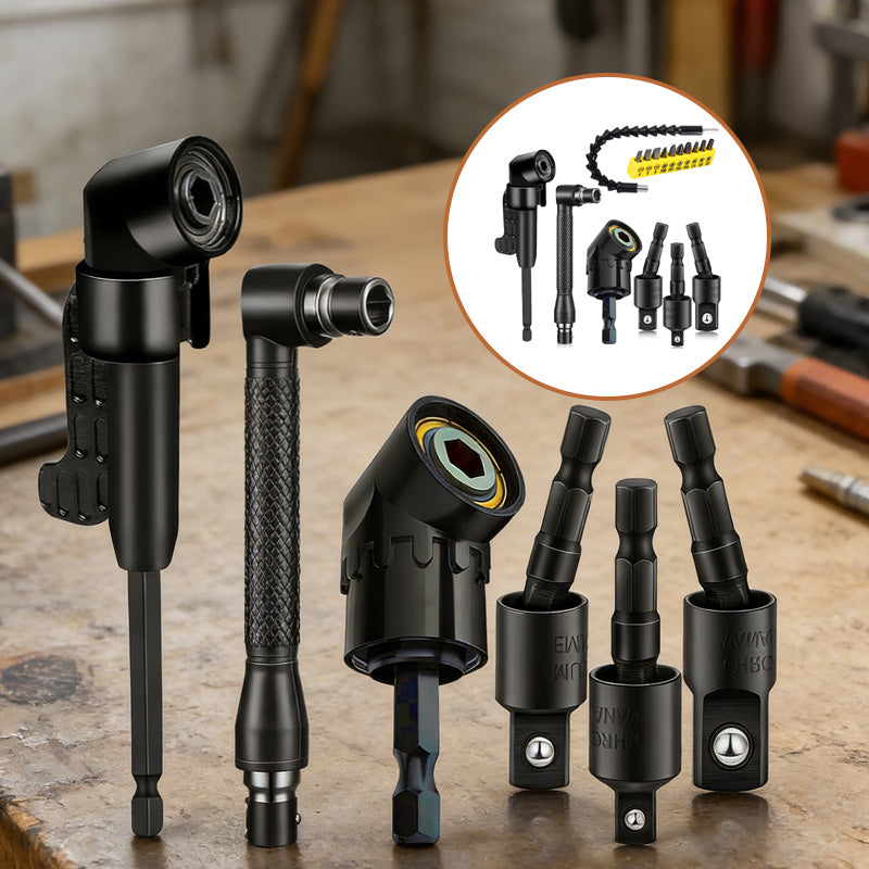 17Pcs Flexible Right Angle Drill Attachment