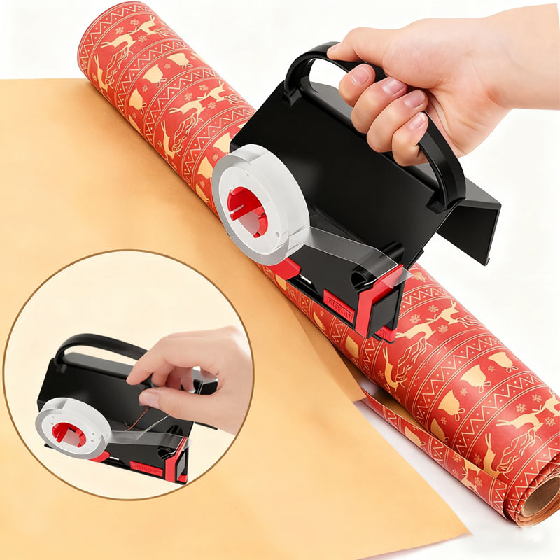 Wrapping Paper Cutter And Dispenser Set
