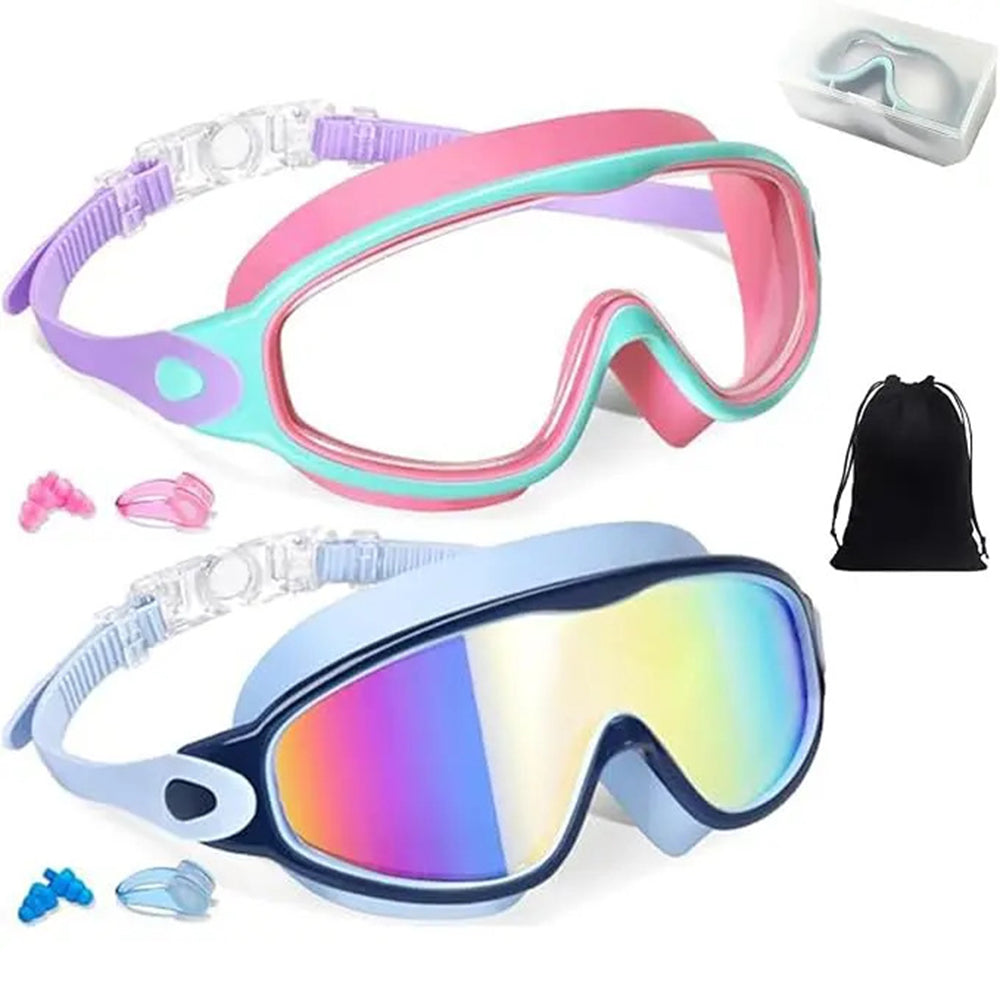 Kids Swimming Goggles Set